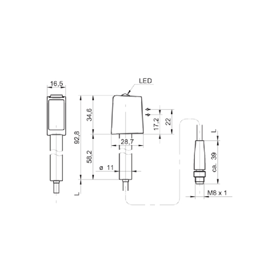Cellule Bar. reflex transp Push-pull P=3,5m Teach IO-L Inox LO/DO Cellule Bar. reflex transp Push-pull P=3,5m Teach IO-L Inox LO/DO-Lire la description