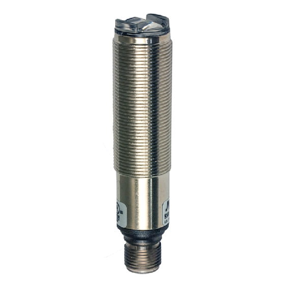 Cellule Bar. reflex M18 NPN P=4m LR LO/DO Métal Axial / M12 4P-Lire la description