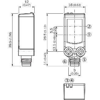 Cellule EAP PNP P=150mm PinPoint LO / M08 4P-Lire la description