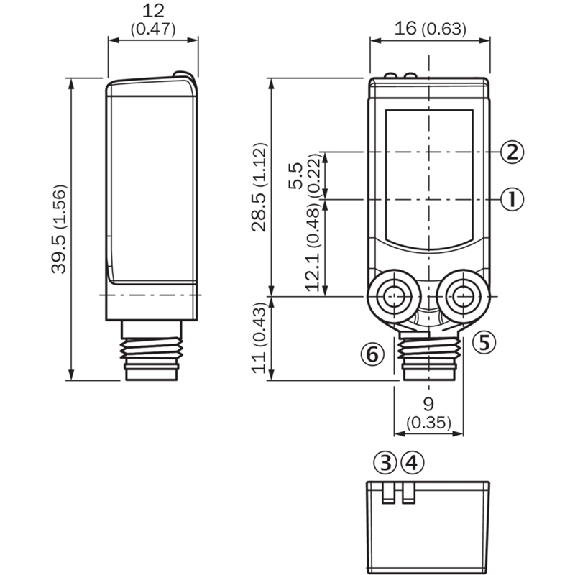 Cellule EAP PNP P=150mm PinPoint LO / M08 4P Cellule EAP PNP P=150mm PinPoint LO / M08 4P-Lire la description