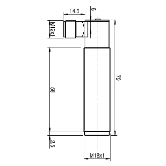 Photo.M18,NPN-NO/NC,M12 plug 90°,Diffuse-Lire la description