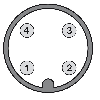 Cellule Bar. reflex PNP P=5m Pot. LR LO/DO / M12 4P+C0.2m