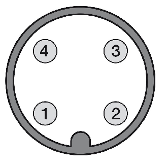Cellule Bar. reflex PNP P=5m Pot. LR LO/DO / M12 4P+C0.2m-Lire la description