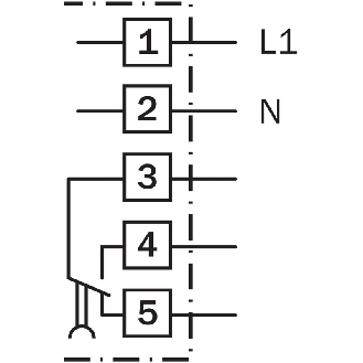 Cellule EAP RELAIS P=1,2m LR LO/DO E.test Tempo / Bornier-Lire la description
