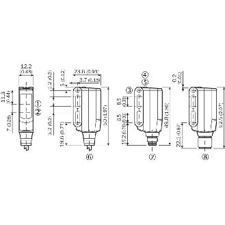 Cellule EAP NPN P=300mm Pot. Laser LO/DO / M08 4P-Lire la description