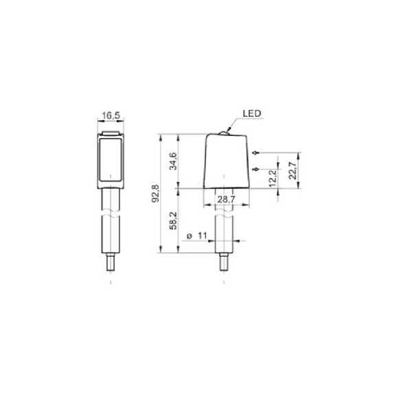 Cellule EAP Push-pull P=250mm Teach IO-L Laser LO/DO Inox / Câble 2m Cellule EAP Push-pull P=250mm Teach IO-L Laser LO/DO Inox / Câble 2m-Lire la description