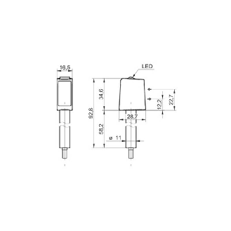Cellule EAP Push-pull P=250mm Teach IO-L Laser LO/DO Inox / Câble 2m-Lire la description