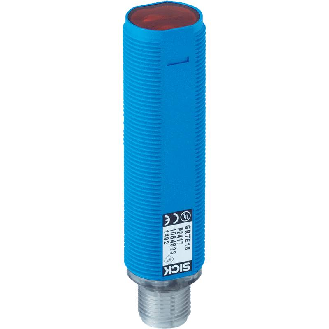 Celulle EAP M18 PNP P=300mm Led Bleue LO/DO Plast. Axial / M12 4P-Lire la description