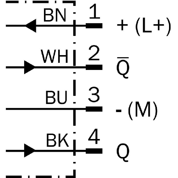 Cellule Directe PNP P=500mm Pot. IR LO/DO / M12 4P+C0.12m Cellule Directe PNP P=500mm Pot. IR LO/DO / M12 4P+C0.12m-Lire la description