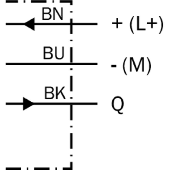 Cellule Bar. reflex transp. NPN P=6m Pot. PinPoint LO/DO / Câble 2m Cellule Bar. reflex transp. NPN P=6m Pot. PinPoint LO/DO / Câble 2m-Lire la description