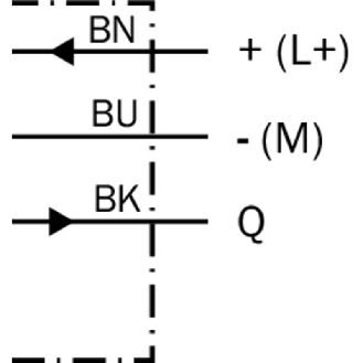 Cellule Bar. reflex transp. NPN P=6m Pot. PinPoint LO/DO / Câble 2m-Lire la description