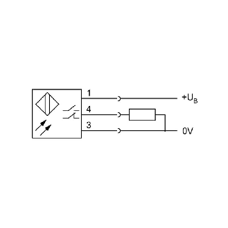 Cellule Barrage (R) PNP P=13m LR LO/DO 10-30Vdc / M08 3P-Lire la description