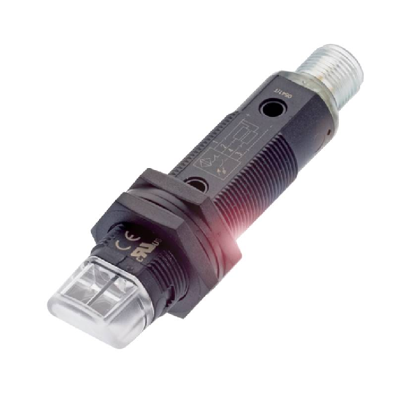 Cellule Barrage (E) M18 P=50m Laser Plast. Radial / M12 4P-Lire la description