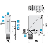 Cellule EAP PNP/NPN P=2,5m Pot. IR LO/DO E.test Alarme / M12 5P