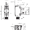 Cellule Directe PNP P=1m IR LO/DO / M12 4P
