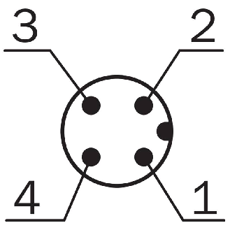 Cellule Directe PNP P=1m IR LO/DO / M12 4P-Lire la description