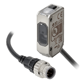 Cellule Directe NPN P=1m Laser IR IO-Link LO/DO Inox / M12 4P+C0,3m-Lire la description