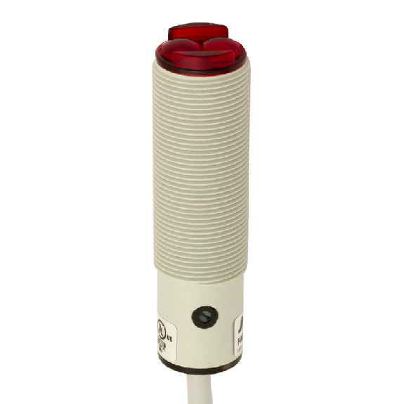 Cellule EAP M18 NPN P=300mm Pot. PinPoint Plast. Axial Câble 2m-Leggi tutto