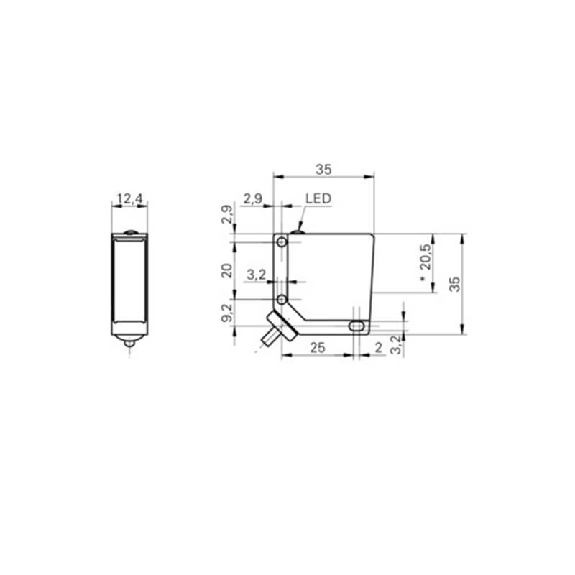 Cellule Bar. reflex NPN P=5m LR LO/DO Métal 10-30Vdc IP67 / Câble 2m Cellule Bar. reflex NPN P=5m LR LO/DO Métal 10-30Vdc IP67 / Câble 2m-Lire la description