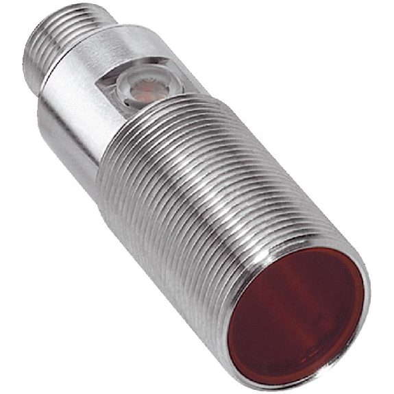 Cellule Bar. reflex M18 PNP P=5m LO Inox Axial IP69K / M12 4P-Lire la description
