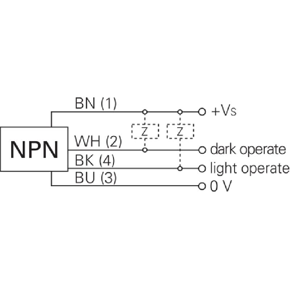 Cellule EAP NPN P=20-600mm LO/DO 50x50x15mm Métal / M12 4P Cellule EAP NPN P=20-600mm LO/DO 50x50x15mm Métal / M12 4P-Lire la description