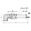 Cellule Bar. reflex M18 P=5m PNP/NPN LO/DO Métal Radial / Câble 2m