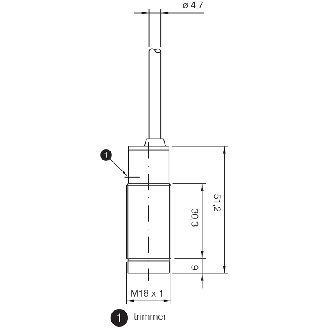 Photo.M18,PNP-NO+NF,Cable,Diffuse-Lire la description