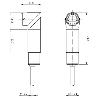 Photo.M18,NPN/PNP-NO/NC,M12 plug,Diffuse-Lire la description