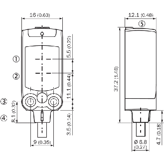 Cellule Bar. reflex PNP/NPN P=4,5m PinPoint DO / Câble 2m-Lire la description