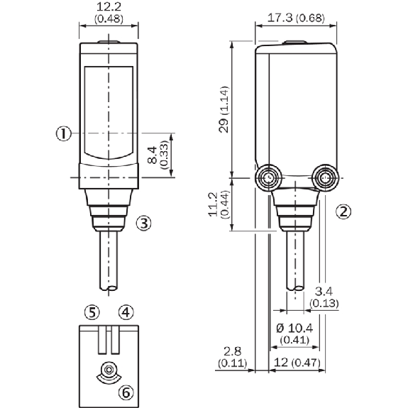 Cellule Bar. reflex PNP P=12m Laser LO/DO / M08 4P+C0.2m Cellule Bar. reflex PNP P=12m Laser LO/DO / M08 4P+C0.2m-Lire la description