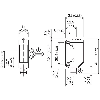 Cellule EAP PNP P=300mm Pot. LR LO/DO Inox / M12 4P+C0.3m