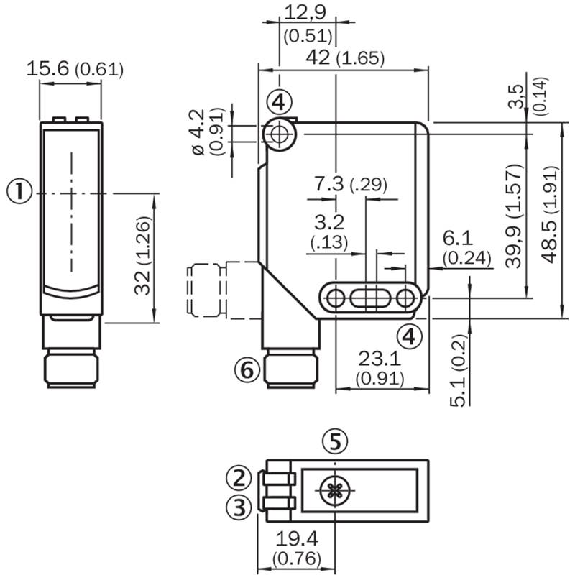 Cellule Bar. reflex transp. PNP P=4m LR LO/DO / M12 4P+C0.3m-Lire la description