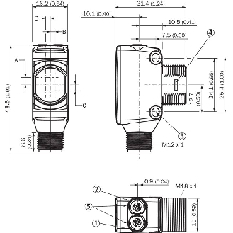 Cellule EAP PNP P=300(150)mm PinPoint LO/DO / M12 4P-Lire la description