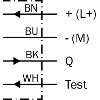 Cellule EAP PNP P=300mm Pot. Laser LO/DO E.test / Câble 2m PVC