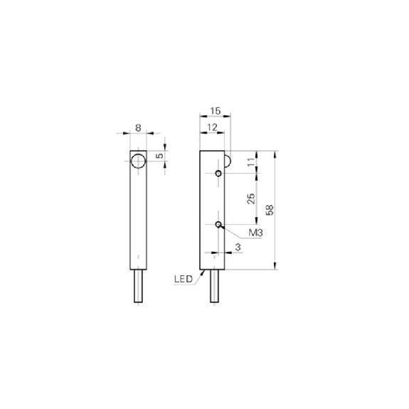 Cellule Barrage (R) M08 PNP P=2,5m LR DO Métal 10-30Vdc / Câble 2m Cellule Barrage (R) M08 PNP P=2,5m LR DO Métal 10-30Vdc / Câble 2m-Lire la description