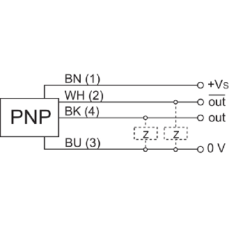 Cellule Barrage (R) PNP P=10m qTeach LO/DO / Câble 2m-Lire la description