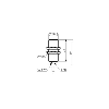 Cellule Directe M18 PNP P=430mm Pot. IR LO Métal Axial / Câble 2m