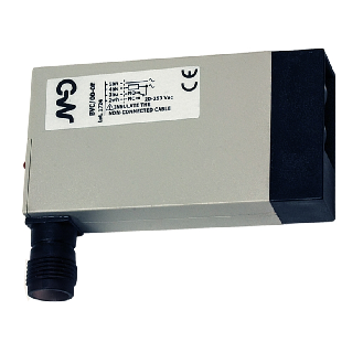 Cellule Bar. reflex TRIAC NO/NF P=8m IR 20-253VAC / M12 4P 90°-Lire la description