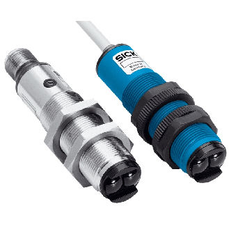 Cellule Bar. reflex M18 PNP P=3,7m Pot LR DO Plast. Axial / M12 4P-Lire la description