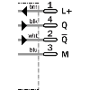 Cellule Bar. reflex transp. PNP P=5m Teach PinPoint LO/DO M08 4P+C0.1