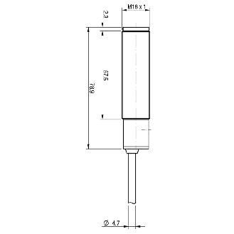 Photo.M18,NPN/PNP-NO/NC,Cable,Diffuse-Lire la description