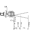 Cellule Bar. reflex M18 NPN P=3,5m Pot. LR LO/DO Axial / M12 4P