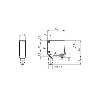 Cellule Barrage (E) P=6m Métal 10-30Vdc / M08 4P