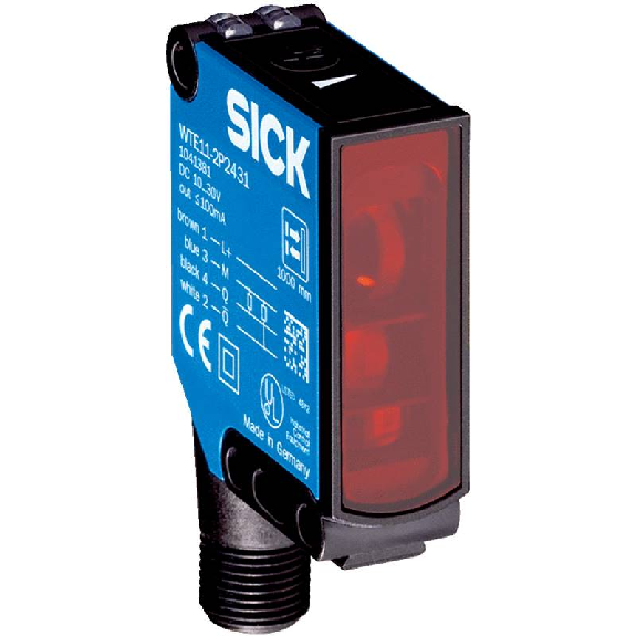 Cellule Directe NPN P=1m Teach LR LO/DO 10-30Vdc / M12 4P-Lire la description