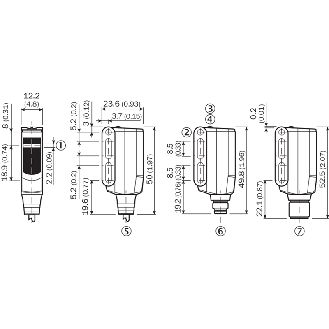Cellule Bar. reflex PNP P=5m Teach PinPoint LO/DO M08 4P-Lire la description