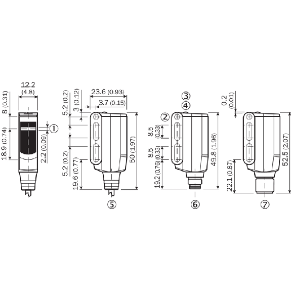 Cellule Bar. reflex PNP P=5m Teach PinPoint LO/DO M08 4P-Lire la description