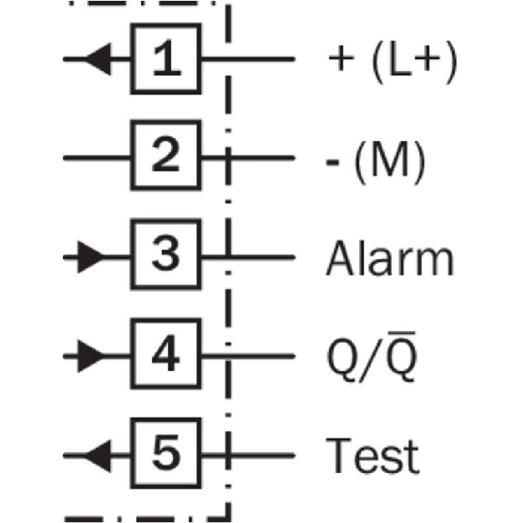 Cellule EAP PNP/NPN P=1,2m Pot. LR LO/DO E.test Alarme / Bornes Cellule EAP PNP/NPN P=1,2m Pot. LR LO/DO E.test Alarme / Bornes-Lire la description