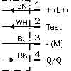 Cellule Bar. reflex PNP/NPN P=22m LR LO/DO E.test / M12 4P