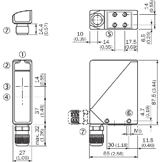 Cellule Bar. reflex PNP/NPN P=22m LR LO/DO Tempo E.Test / Bornier-Lire la description