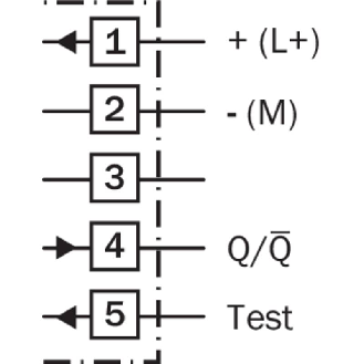 Cellule Bar. reflex PNP/NPN P=22m LR LO/DO Tempo E.Test / Bornier-Lire la description